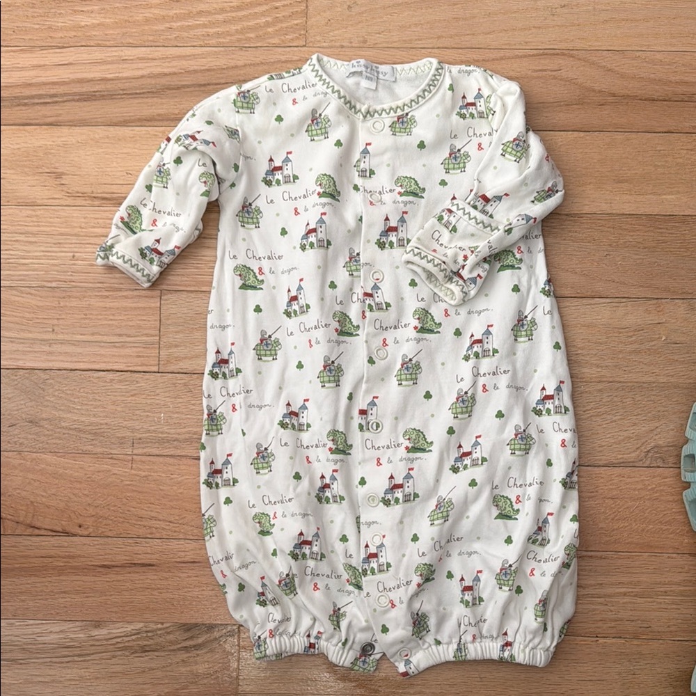 Kissy kissy Kids Pajamas - White with Colorful Print